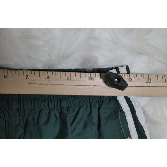 NWT Y2K 90s Rare Adidas Vintage Nylon Forest Green Track Pants Youth Large - Picture 9 of 12